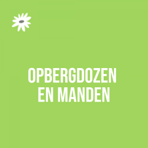 Opbergdozen en manden