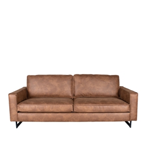LABEL51 Bank Arezzo - Cognac - Microfiber - 3-ZitsLABEL51