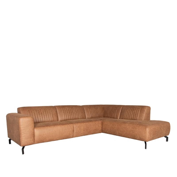 LABEL51 Hoekbank Trento - Cognac - Microfiber - 2