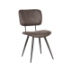 LABEL51 Eetkamerstoelen Fos - Antraciet - LederLABEL51