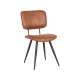 LABEL51 Eetkamerstoelen Fos - Cognac - LederLABEL51