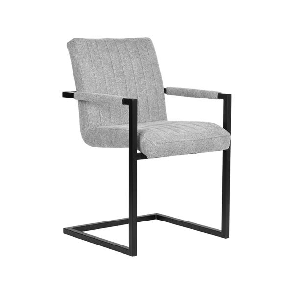 LABEL51 Eetkamerstoelen Milo - Zinc - SynthetischLABEL51