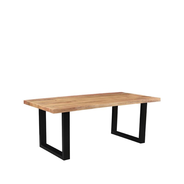 LABEL51 Eetkamertafels Zeth - Rough - Mangohout - 180x90 cmLABEL51