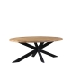LABEL51 Eetkamertafels Zip - Rough - Mangohout - 240 cm - OvaalLABEL51