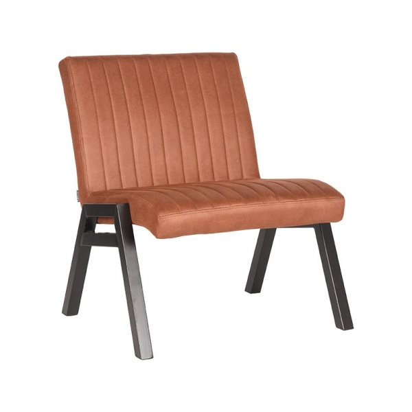 LABEL51 Fauteuil Matz - Cognac - MicrofiberLABEL51