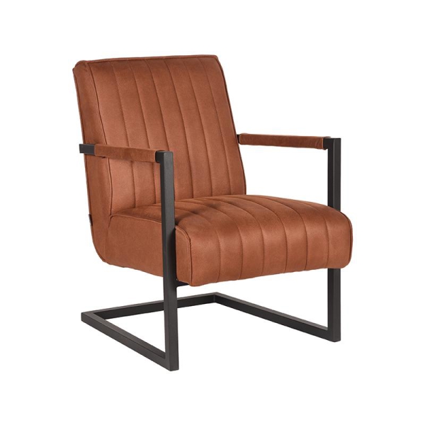 LABEL51 Fauteuil Milo - Cognac - MicrofiberLABEL51