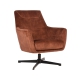LABEL51 Fauteuil Toby - Rust - VeloursLABEL51