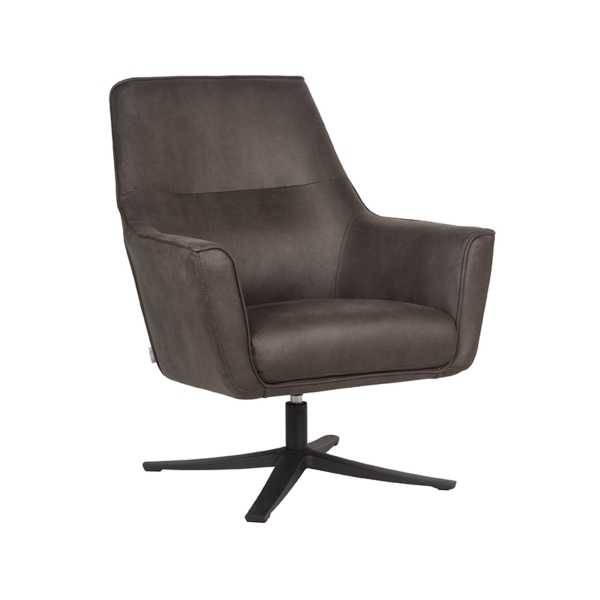 LABEL51 Fauteuil Tod - Antraciet - MicrofiberLABEL51
