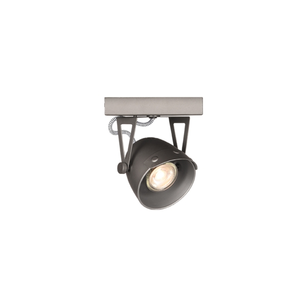 LABEL51 Spots Cap led - Burned Steel - Metaal - 1-LichtsLABEL51
