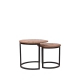 LABEL51 Salontafels Set Duo - Rough - Mangohout - 50 cmLABEL51