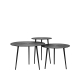 LABEL51 Salontafels Set Nobby - Zwart - Metaal - SetLABEL51
