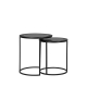 LABEL51 Salontafels Set Pair - Zwart - Metaal - 40 cmLABEL51