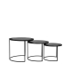 LABEL51 Salontafels Set Tres - Zwart - Metaal - 55 cmLABEL51