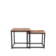 LABEL51 Salontafels Set Twain - Rough - Mangohout - 45 cmLABEL51
