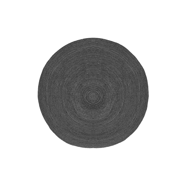 LABEL51 Vloerkleden Jute - Antraciet - Jute - 90x90 cmLABEL51