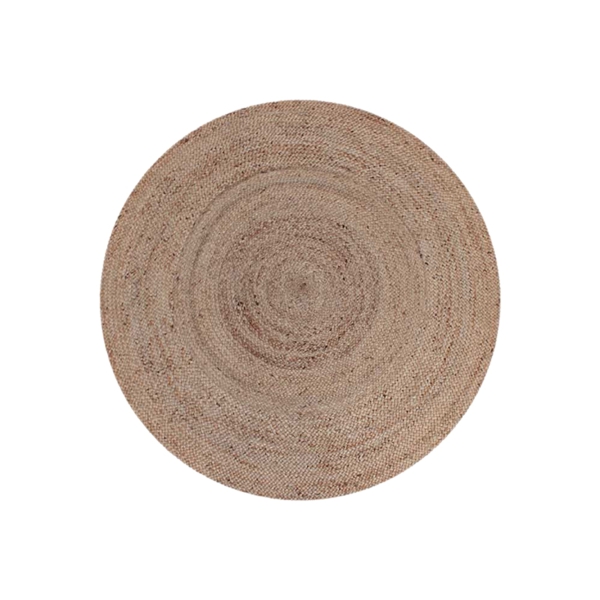 LABEL51 Vloerkleden Jute - Naturel - Jute - 120x120 cmLABEL51