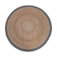 LABEL51 Vloerkleden Jute - Grijs - Jute - 180x180 cmLABEL51