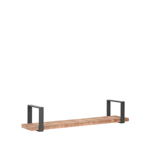 LABEL51 Wandplanken en opbergers Slam Wandplank - Burned Steel - Mangohout - XLLABEL51