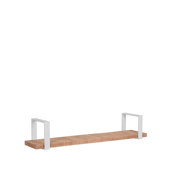LABEL51 Wandplanken en opbergers Slam Wandplank - Wit - Mangohout - XLLABEL51
