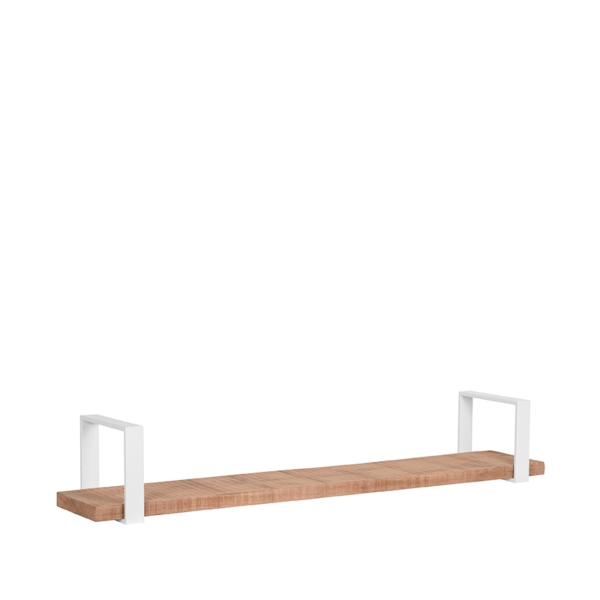 LABEL51 Wandplanken en opbergers Slam Wandplank - Wit - Mangohout - XXLLABEL51
