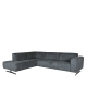 LABEL51 Banken Modena - Grijs - Microfiber - Ottomane + 2