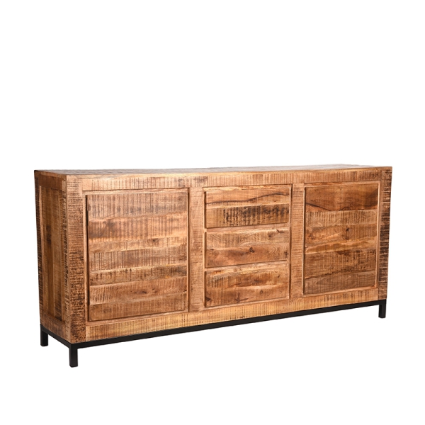 LABEL51 Dressoir Ghent - Rough - Mangohout - 190 cmLABEL51