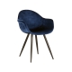 LABEL51 Eetkamerstoelen Forli - Blauw - FluweelLABEL51