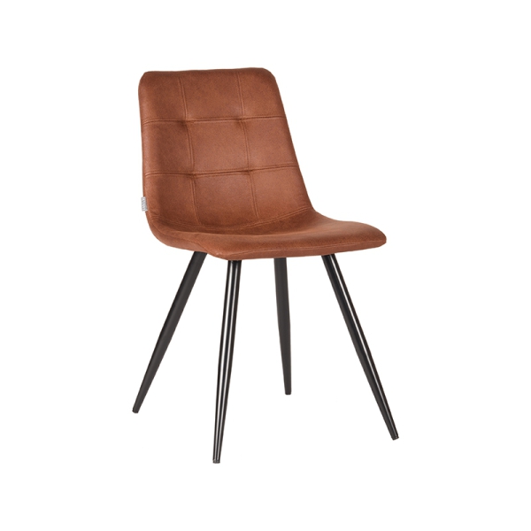 LABEL51 Eetkamerstoelen Jay - Cognac - MicrofiberLABEL51