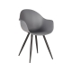 LABEL51 Eetkamerstoelen Luca - Antraciet - KunststofLABEL51