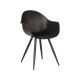 LABEL51 Eetkamerstoelen Luca - Zwart - KunststofLABEL51