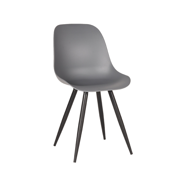 LABEL51 Eetkamerstoelen Monza - Antraciet - KunststofLABEL51