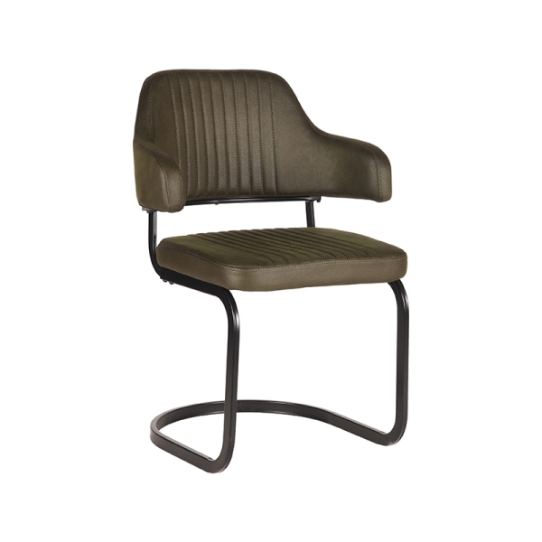 LABEL51 Eetkamerstoelen Otta - Army green - MicrofiberLABEL51