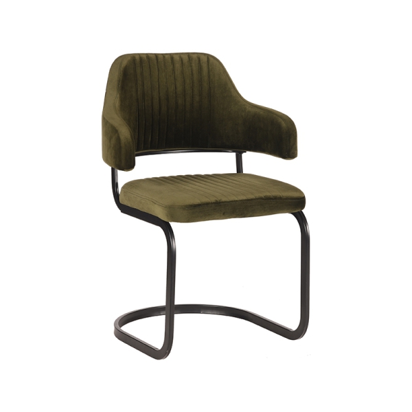 LABEL51 Eetkamerstoelen Otta - Army green - FluweelLABEL51