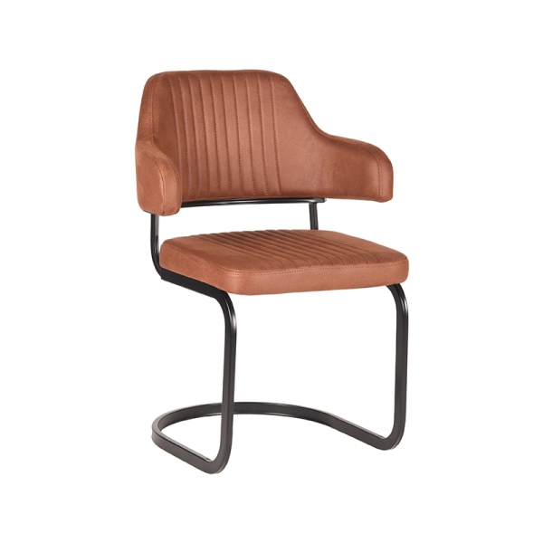 LABEL51 Eetkamerstoelen Otta - Cognac - MicrofiberLABEL51