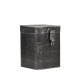 LABEL51 Opbergdozen en manden Opbergkist - Antiek grijs - Metaal - L - 15x16x19 cmLABEL51