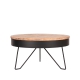 LABEL51 Salontafels Saran - Zwart - Mangohout - 80 cmLABEL51