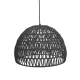 LABEL51 Hanglamp Rope - Zwart - Katoen - LLABEL51