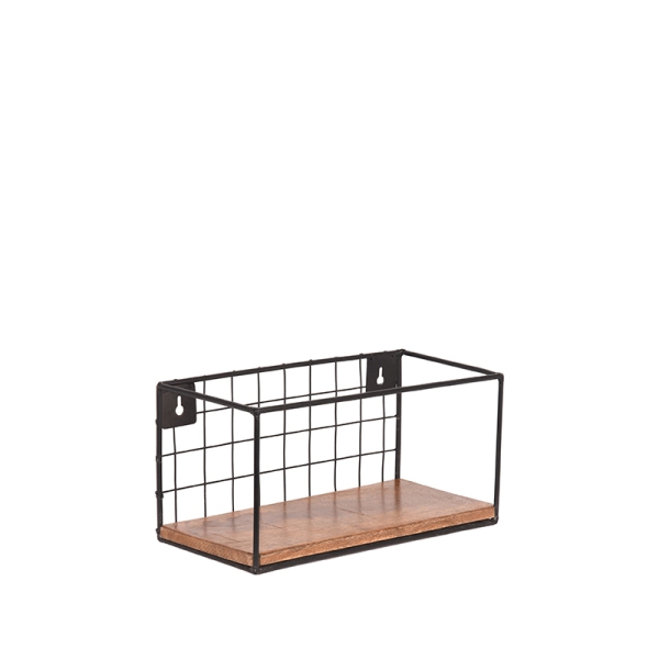 LABEL51 Wandplanken en opbergers Firm - Rough - Mangohout - MLABEL51
