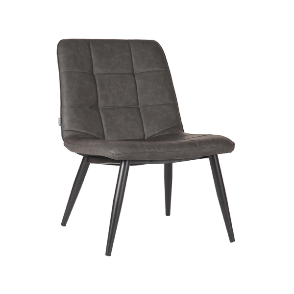 LABEL51 Fauteuil James - Antraciet - PU-LederLABEL51