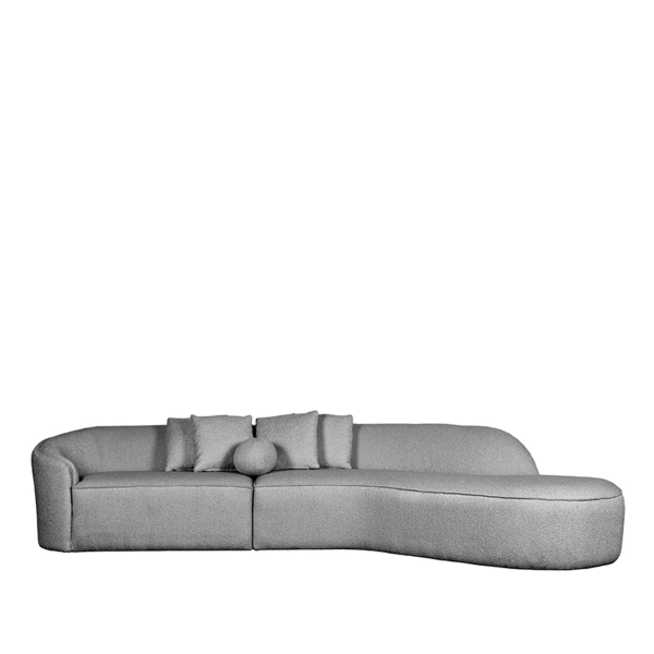 LABEL51 Banken Flori - Grijs - Boucle - 4-ZitsLABEL51