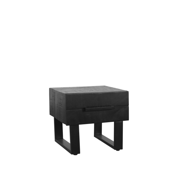 LABEL51 Salontafels Santos - Zwart - Mangohout - 50 cmLABEL51