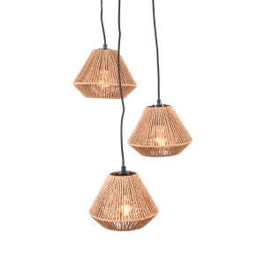 LABEL51 Hanglamp Ibiza - Naturel - Jute - 3-LichtsLABEL51