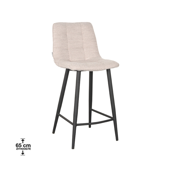 LABEL51 Barkruk Jelt - Naturel - Boucle - Zithoogte 65LABEL51