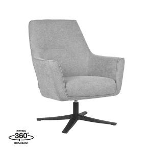 LABEL51 Fauteuil Tod - Zinc - SynthetischLABEL51