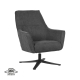 LABEL51 Fauteuil Tod - Antraciet - SynthetischLABEL51