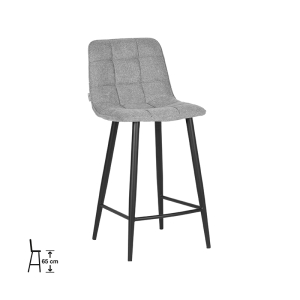 LABEL51 Barkruk Jelt - Zinc - Weave - Zithoogte 65LABEL51