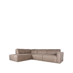 LABEL51 Bank Kay - Taupe - Microfiber - Ottomane + 2