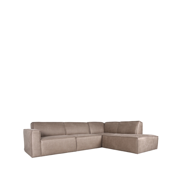 LABEL51 Hoekbanken Kay - Taupe - Microfiber - RechtsLABEL51