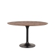 LABEL51 Eetkamertafels Otto - Espresso - Mangohout - 130 cm - RondLABEL51