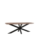 LABEL51 Eetkamertafels Zane - Espresso - Mangohout - 220x100 cmLABEL51